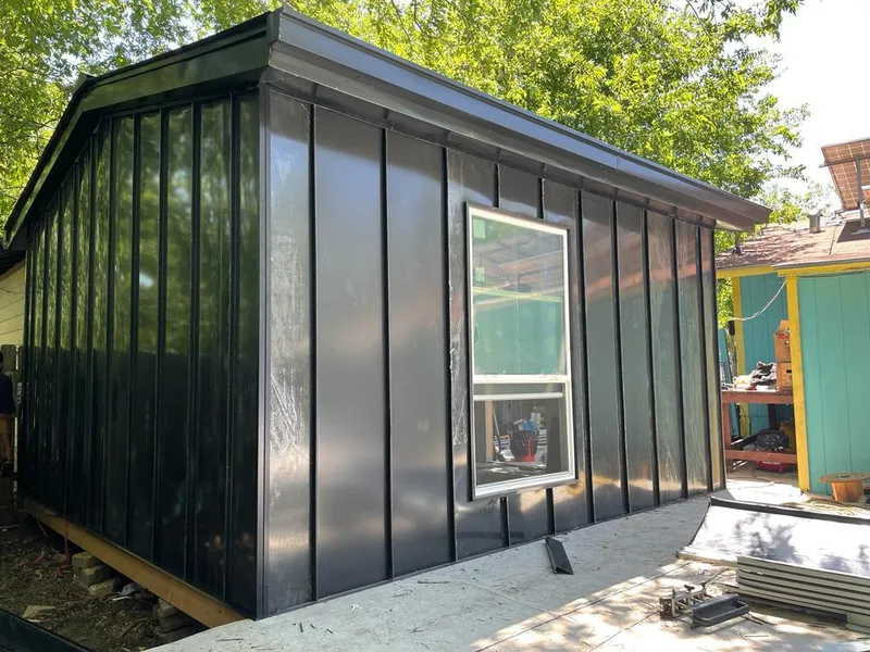 Black standing seam metal wall panels for Roof Inspection in Norristown